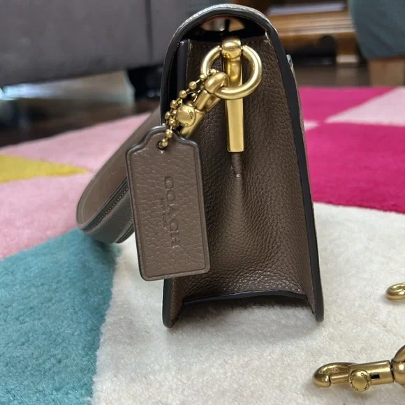 Coach Tabby 26 Dark Stone Brass Purse NWOT - Picture 4 of 17